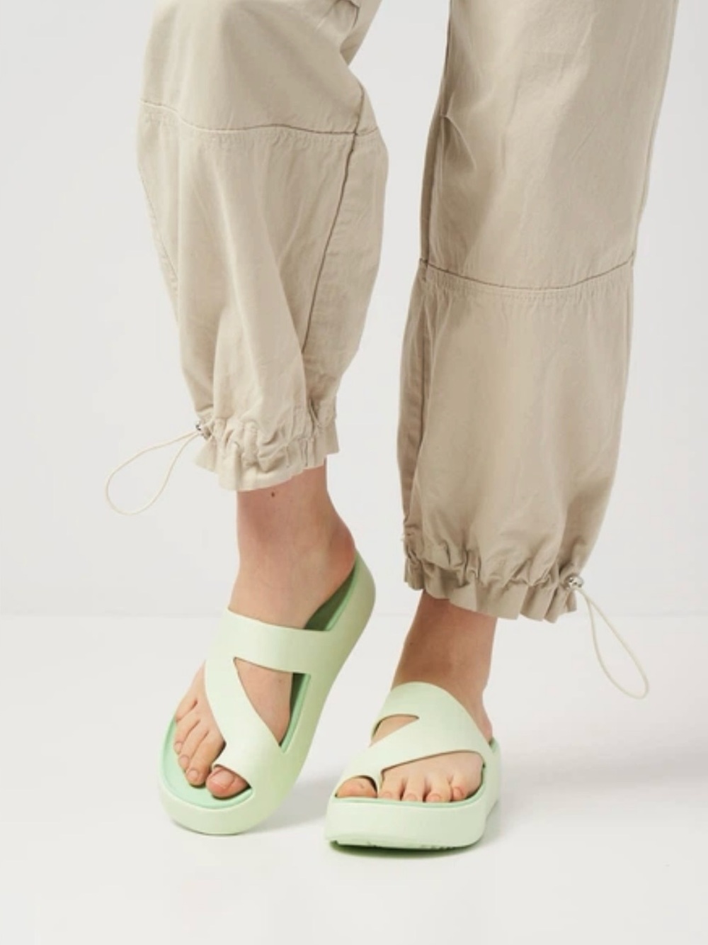 Crocs Getaway Platform Toe Loop WMNS Jade Tint W/Size 7